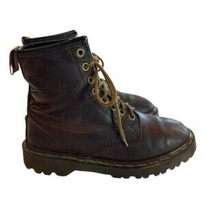 Dr Martens Made In England Brown Leather 1460 8 Eye Boot Air Walk Size 4 UK 6 US